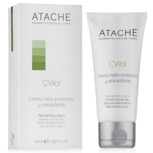 Atache / C VITAL Crema Hidro-Protectora Y Antioxidante - Увлажняющий крем с витамином С для нормальной и сухой кожи 50 мл