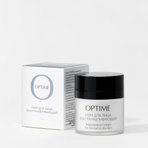 OPTIME / BASE Regeneration Cream for Oily Skin - Крем для лица восстанавливающий для нормальной/жирной кожи 50 мл