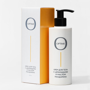 OPTIME / BODY Body Cream with Ceramides and Tangerine Butter - Крем для тела с церамидами и маслом мандарина 250 мл