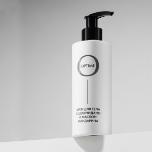 OPTIME / BODY Body Cream with Ceramides and Tangerine Butter - Крем для тела с церамидами и маслом мандарина 250 мл