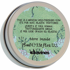 Davines / MORE INSIDE Medium Hold Finishing Gum - Эластик-гель для матовых подвижных текстур 75 мл